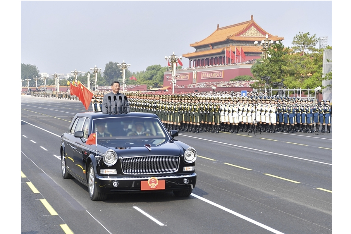 纪念中国人民抗日战争暨世界反法西斯战争胜利80周年大会在京隆重举行 天安门广场举行盛大阅兵仪式